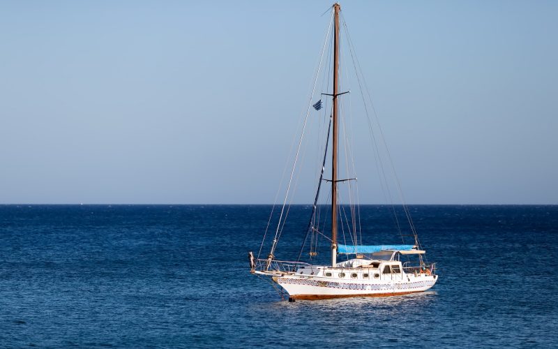 Yacht on the sea Yacht on the sea